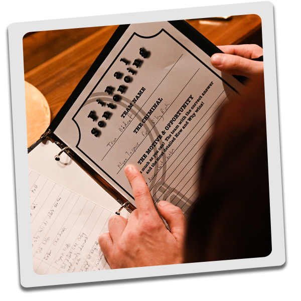 Pointing to Investigation Notes